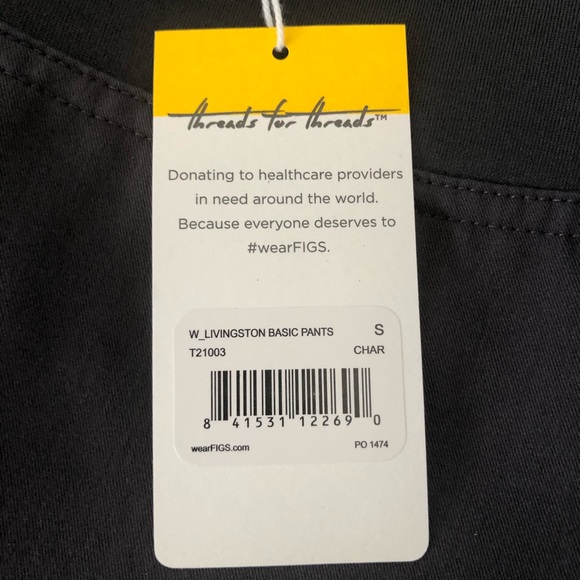 Figs Charcoal Livingston Basic size Small - Picture 2 of 5